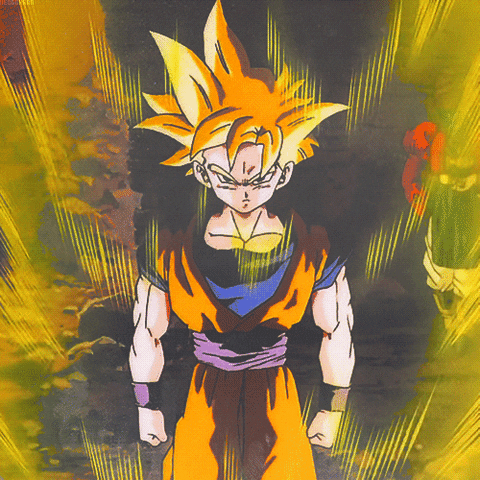 Dragonball Z Goku Energy Control GIF