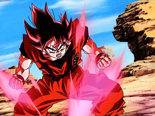 Dragonball Z Goku Power Transformation GIF