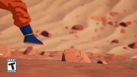 Dragonball Z Video Game Running GIF