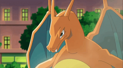 Dragonite Angry Charmander Fighting GIF