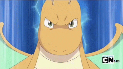 Dragonite Got Struck And Frozen GIF