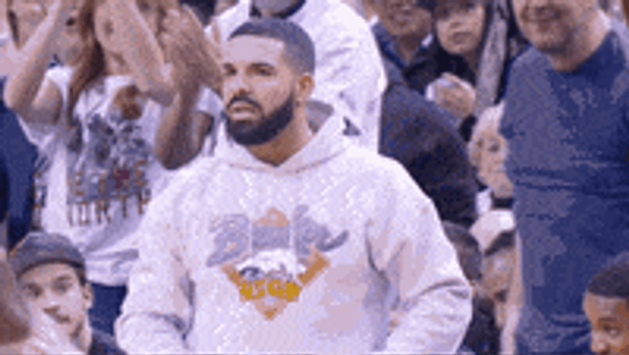 Drake Clapping While Shouting GIF