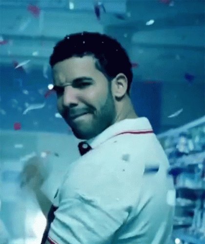 Drake Dancing Confetti GIF