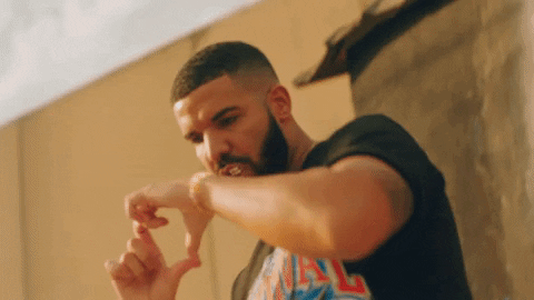 Drake Dancing Finger Heart GIF