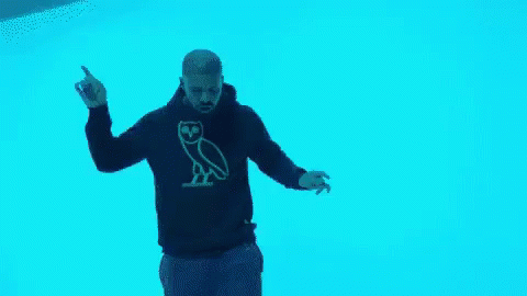 Drake Dancing Neon Light Animated GIF