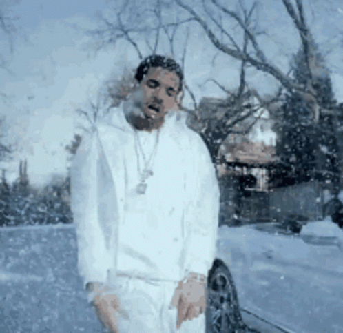 Drake Dancing On The Snow GIF