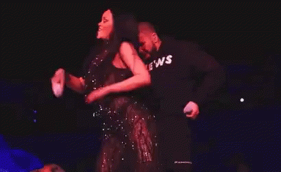 Drake Dancing Rihanna Concert GIF