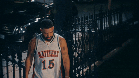 Drake Dancing Wearing Jersey GIF
