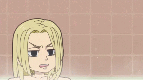 Draken Tokyo Revengers Mikey Bath Chibi GIF