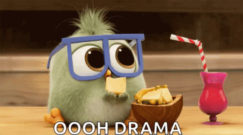 Angry Bird Drama Look GIF