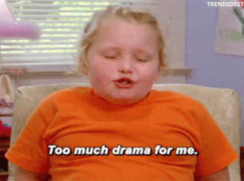 Little Kid Too Much Drama For Me GIF