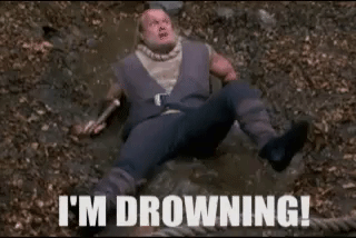Drama Queen Drowning Man GIF