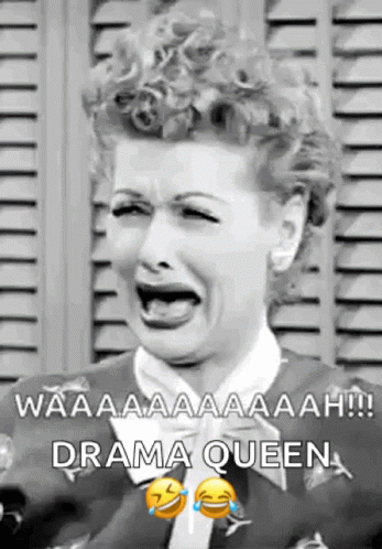 Drama Queen Woman Laughing and Crying