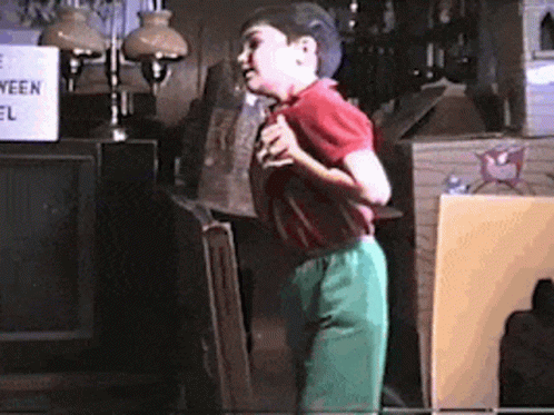 Dramatic Kid Playing Dead GIF