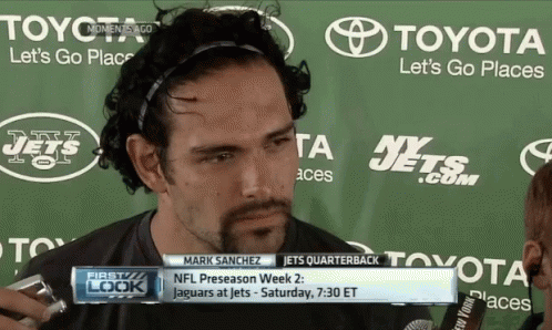 Dramatic Mark Sanchez Butt Fumble GIF
