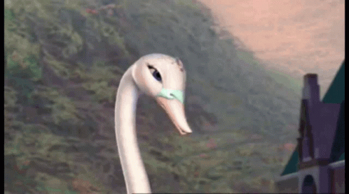 Dramatic Swan Falling Down GIF