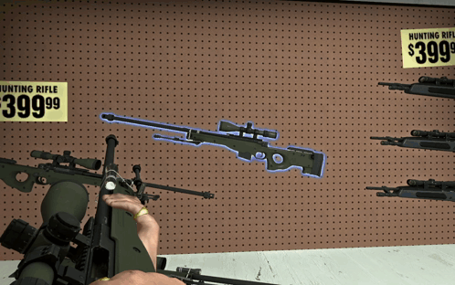 Draw Sniper Gun Animation Pov GIF