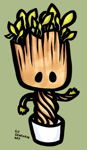 Drawing Baby Groot Cute GIF