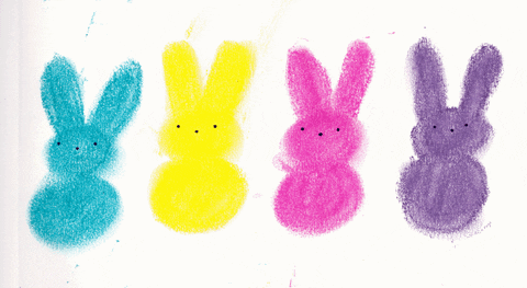 Drawing Bunny Peeps GIF
