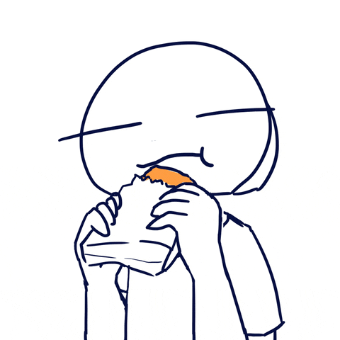 Drawing Men Eat Potato GIF