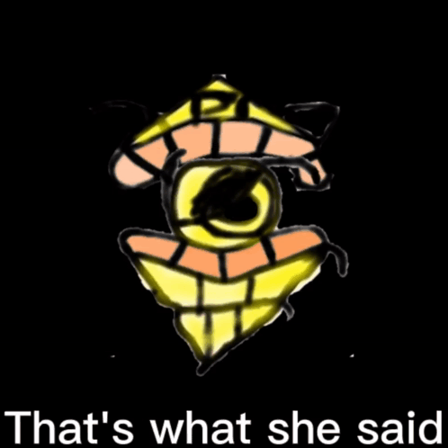 Drawing of a Face Saying That's What She Said
