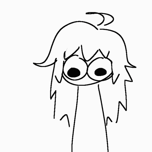 Drawing Of A Girl Disintegrate GIF