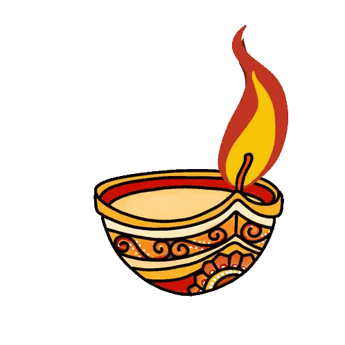Drawing of Candle with Flame