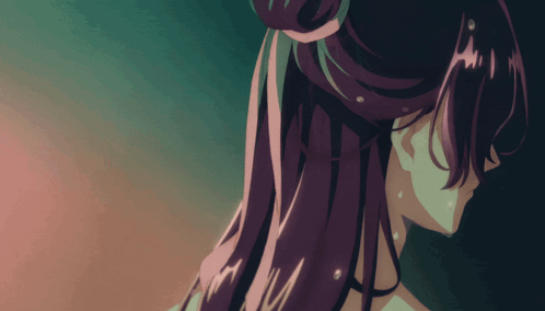 Drawing of Girl With Bun on Hair