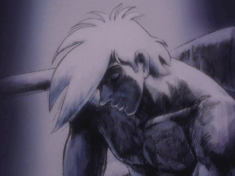 Drawing of Man Laying Down With Head on Chest