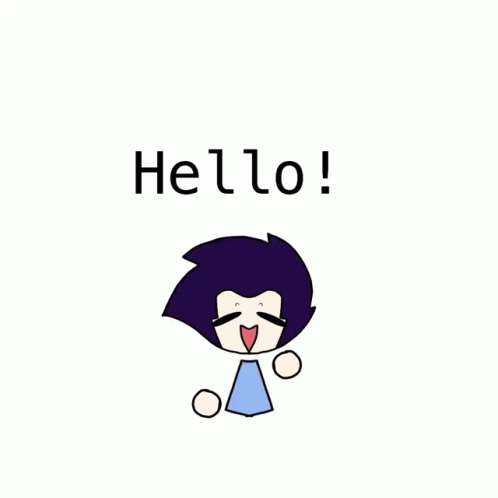 Drawing Of Person Saying Hello GIF
