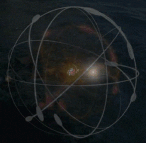 Drawing of Planet With Orbits