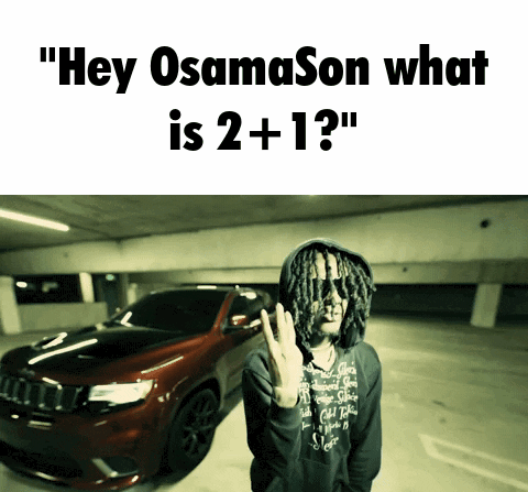Dreadlocked Man By Car Asks Hey Osamason What Is 2 + 1 GIF