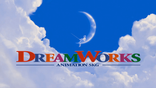 DreamWorks Animation SKG Logo With Crescent Moon GIF