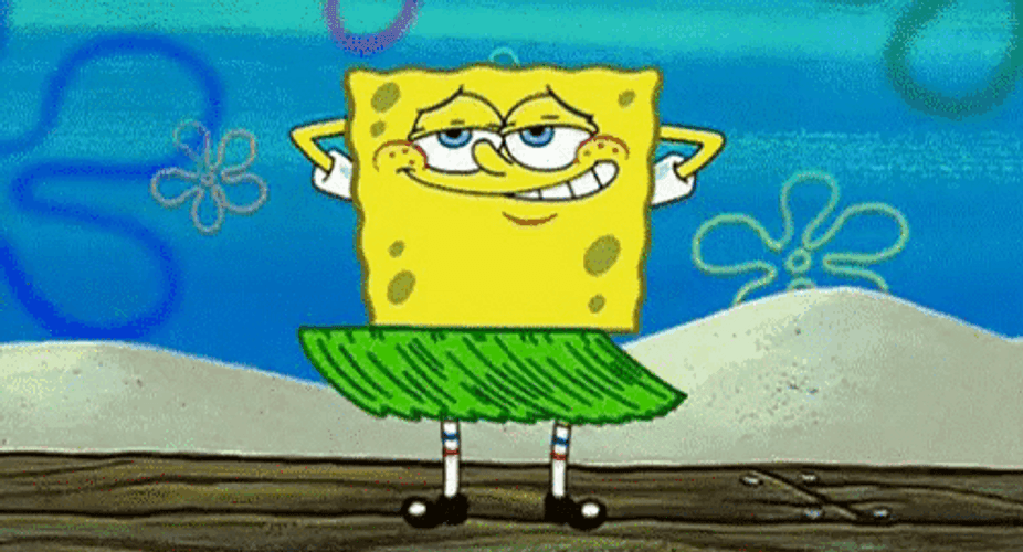 Dreamy Spongebob Grass Skirt Imagination GIF
