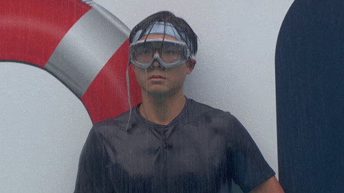 Drenched In Water Big Brother House GIF