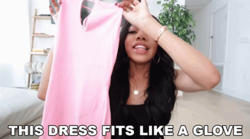 Dress Fits Like A Glove GIF
