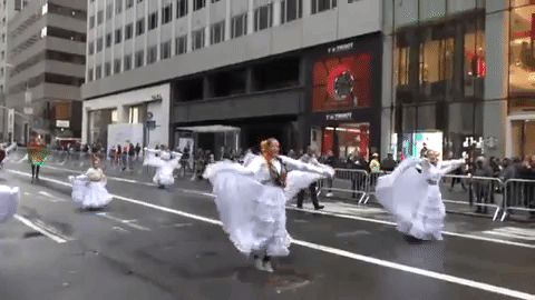 Dress Wiggling Parade GIF