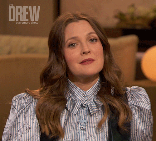 Drew Barrymore For Sure GIF