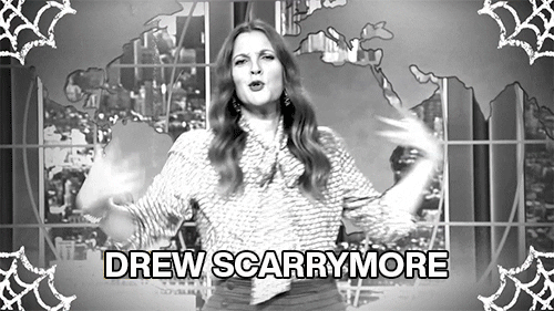 Drew Barrymore Halloween GIF