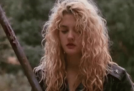 Drew Barrymore Shrugging GIF