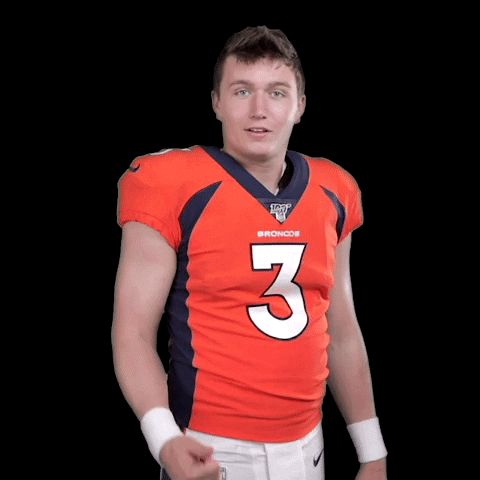 Drew Lock Giving Thumbs Down GIF