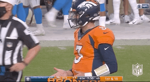 Drew Lock Low Five With Demar Dotson GIF