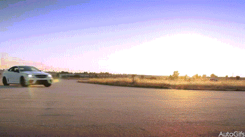 Drift Cars By The Sunset GIF