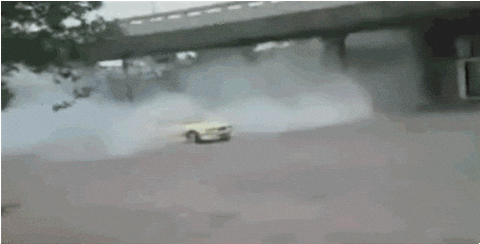 Drift Cars Getting Thrown Out Of Car GIF