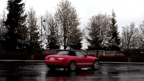 Drift Cars On A Wet Road GIF