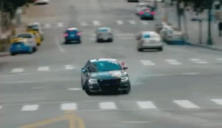 Drifting Hellcat In A Hurry GIF