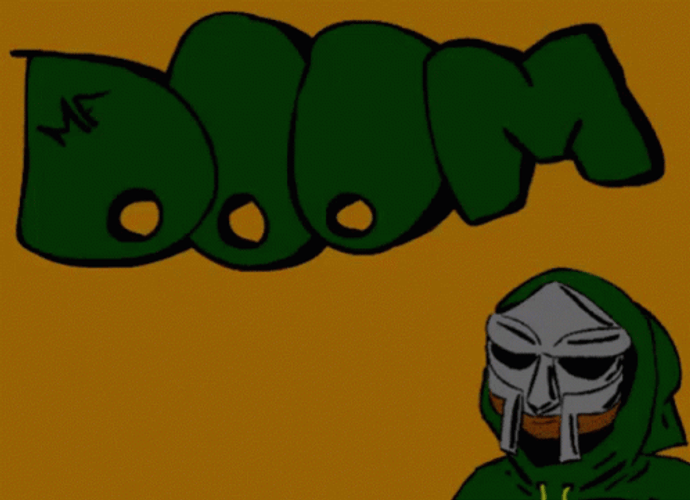 Drifting Mf Doom Text GIF