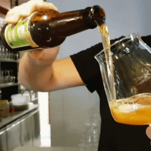 Pouring Drinking Beer GIF