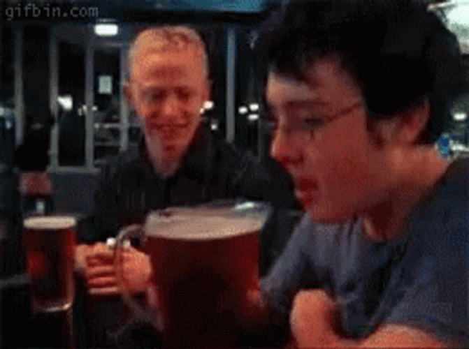 Drinking Beer GIF