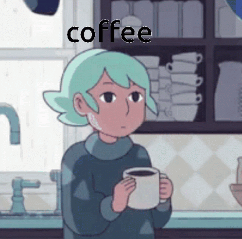 Drinking Coffee Bee And Puppycat GIF